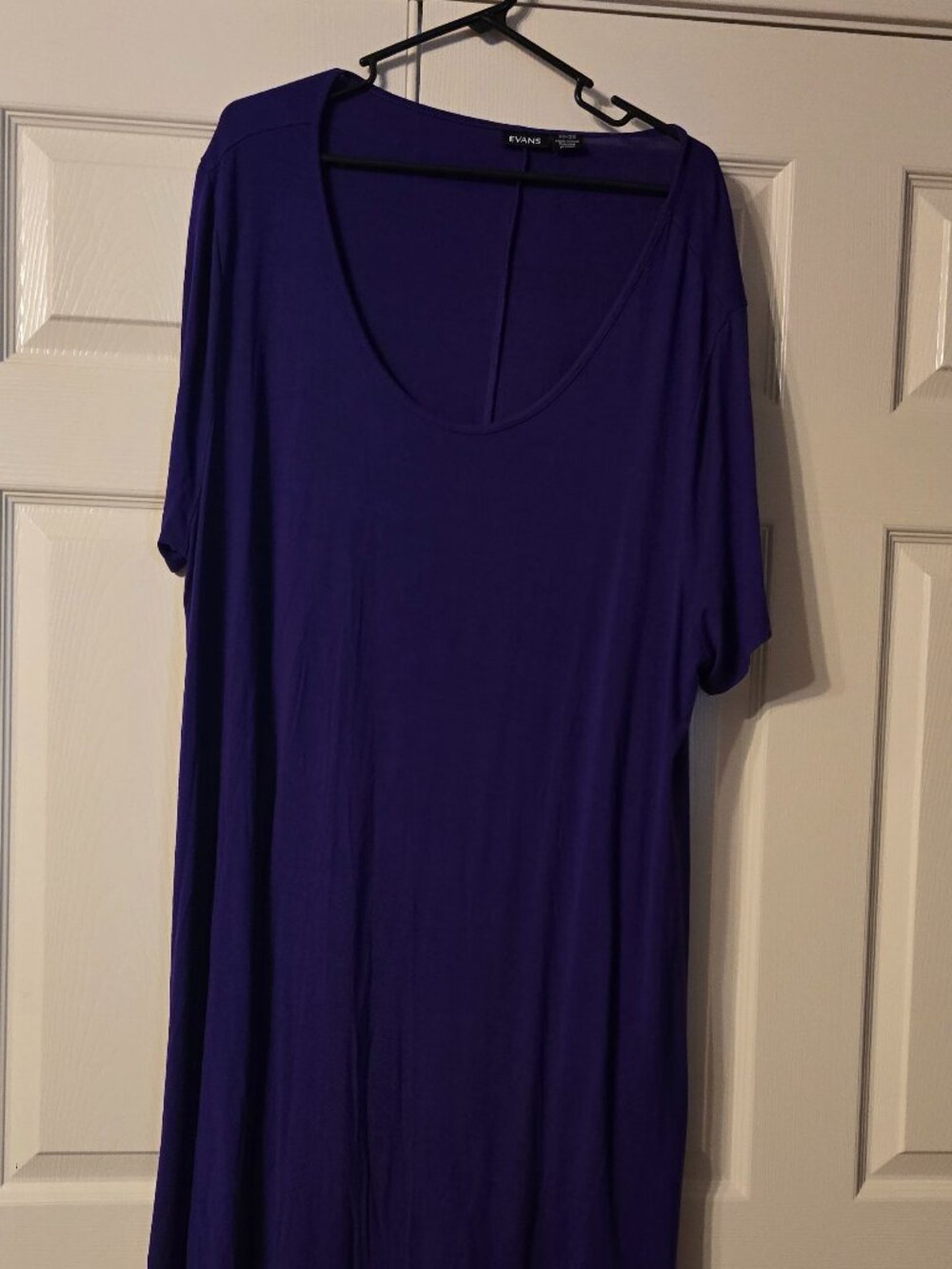 Evans dark purple t-shirt dress